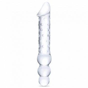 glas dildo with anal beads 1