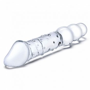 glas dildo with anal beads