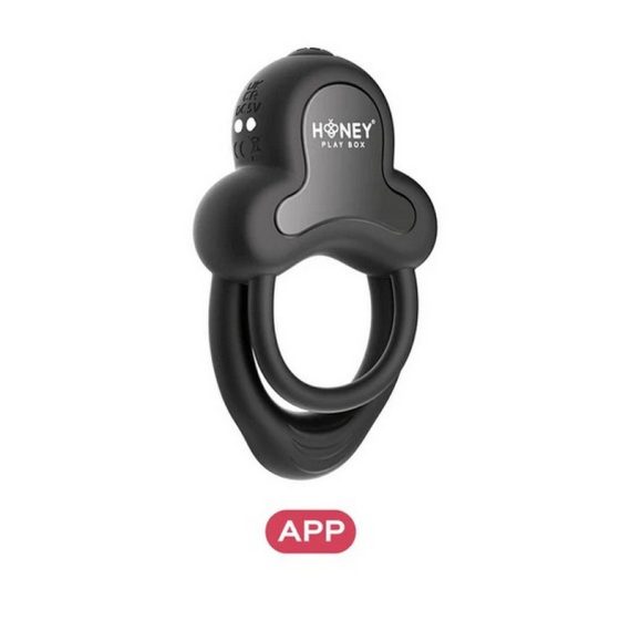 anello vibrating double c-ring black anello vibrating double c-ring black