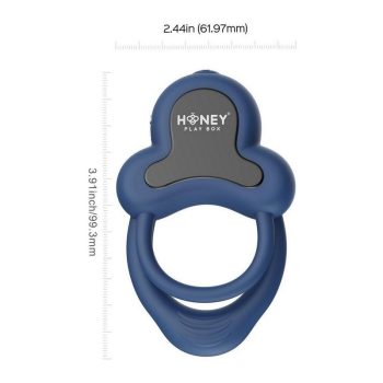 anello vibrating double c-ring blue