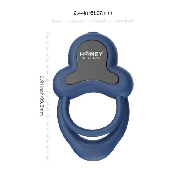 anello vibrating double c-ring blue anello vibrating double c-ring blue